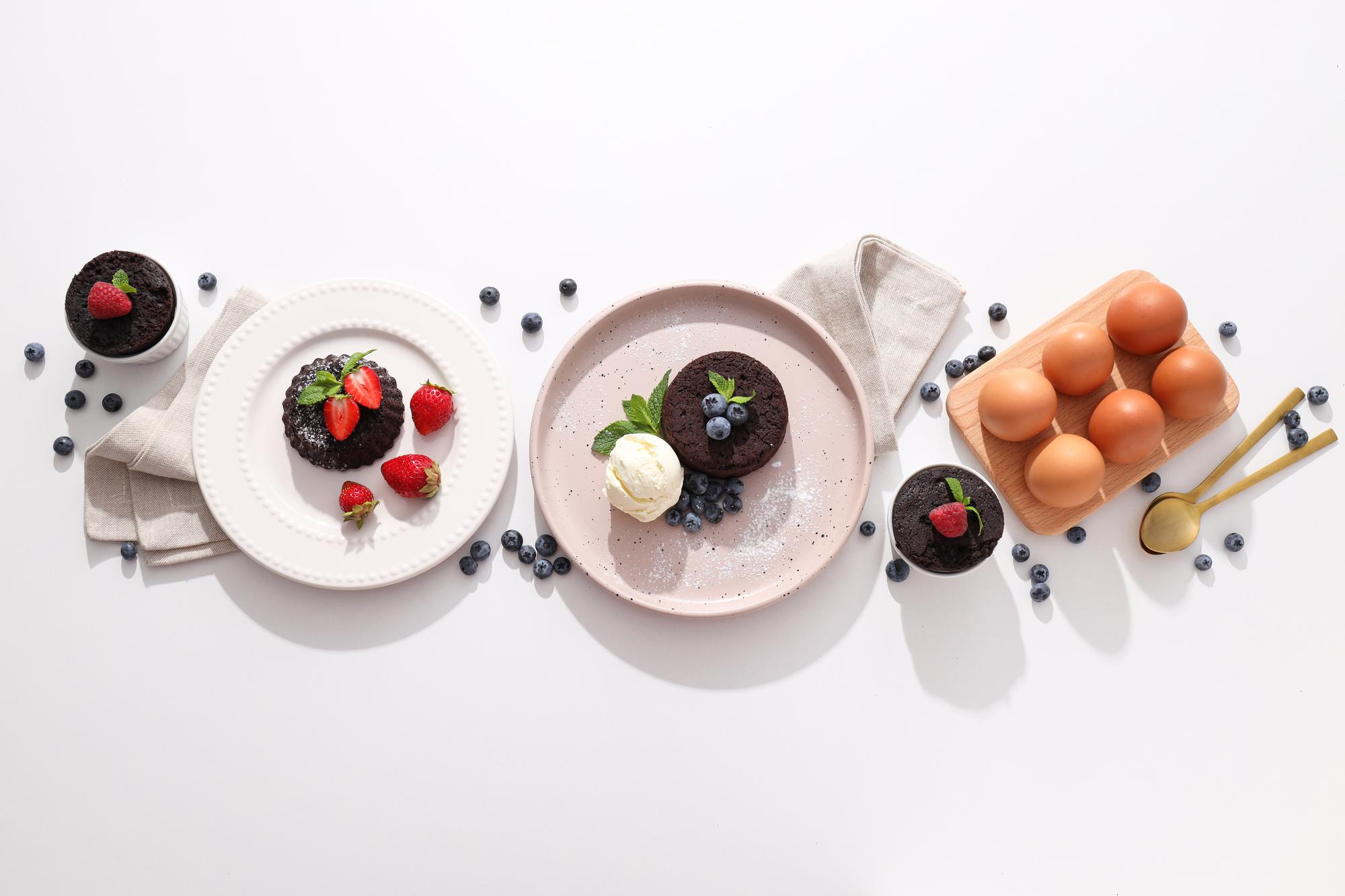 Collection of plated dishes from course modules